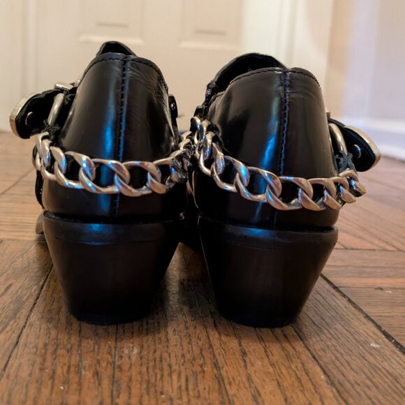 NEW BNIB ASOS western leather booties with metal hardware - Picture 3 of 5